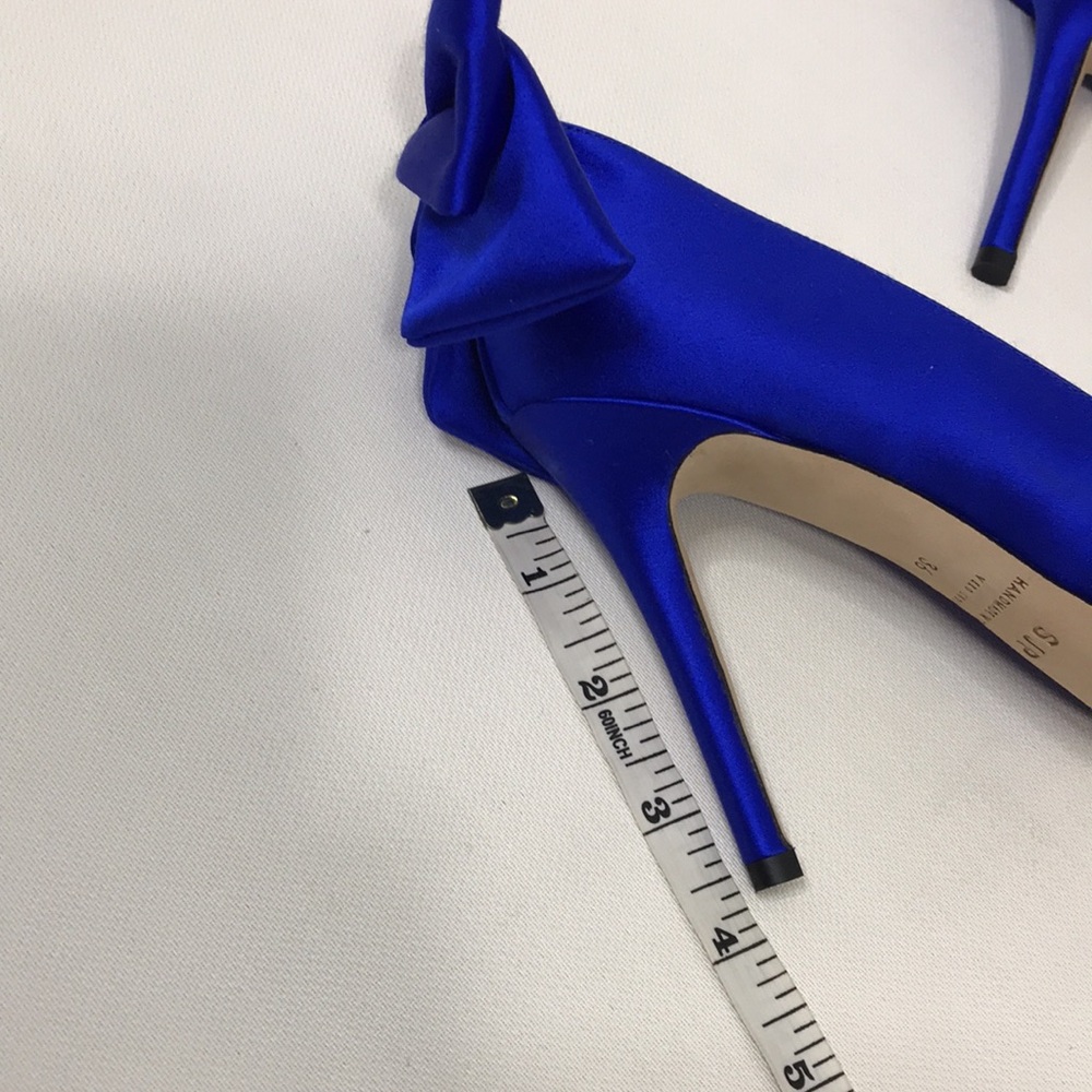 NWOT SJP BY SARAH JESSICA PARKER Lucille Satin Bow heels - Picture 11 of 12